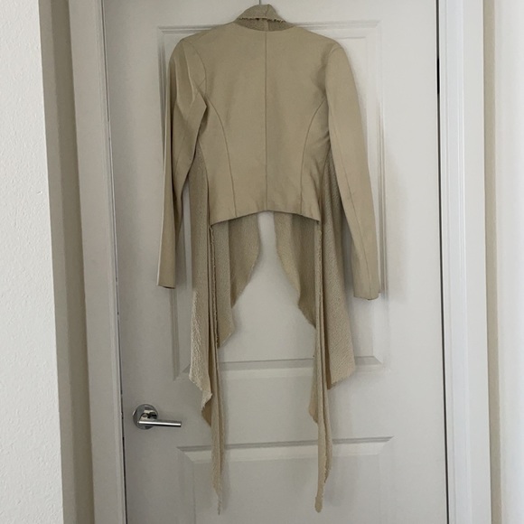 Ivory Leather Jacket - Picture 4 of 4